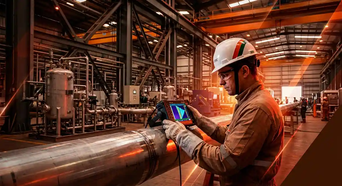 Inspeção de Soldagem Industrial por END e Ultrassom: PAUT, TOFD e Métodos Complementares