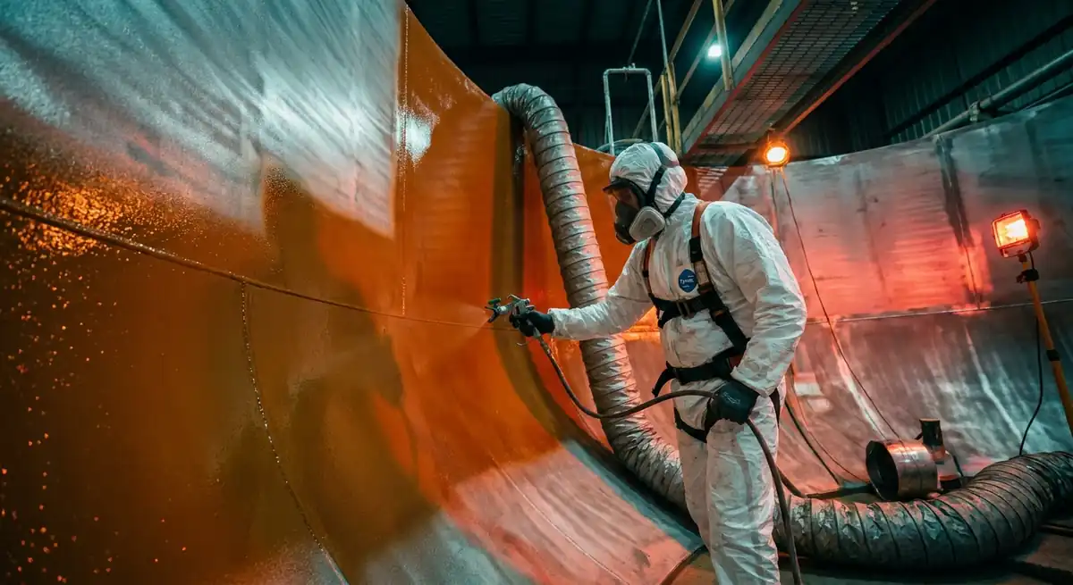 Pintura de Tanques Industriais Químicos no PIM: Revestimento, Compatibilidade e Imersão