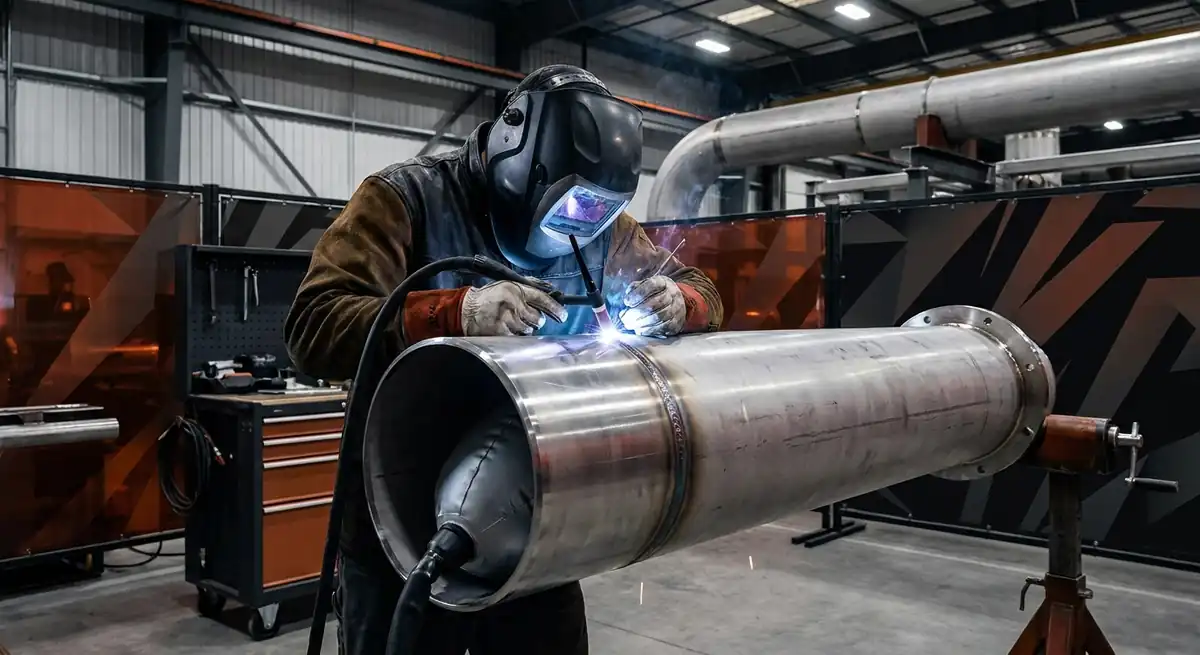 Soldagem TIG Industrial em Tubulação de Aço Inox: Purga, Posições e Qualidade no PIM