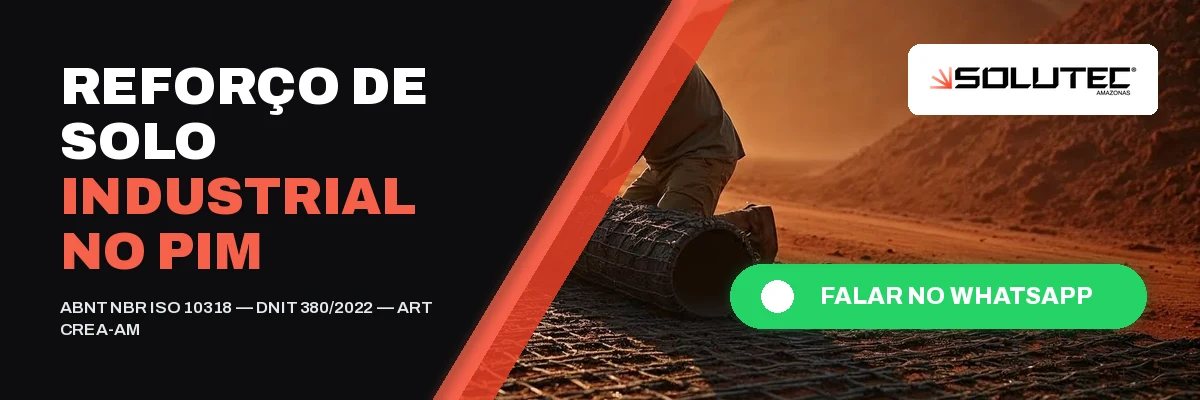 Reforço de Solo Industrial no PIM - Solutec AM
