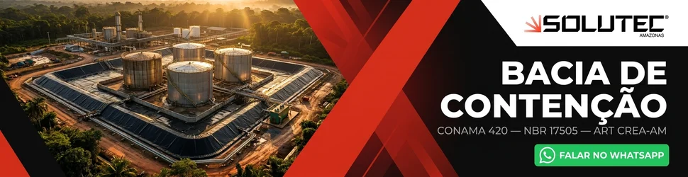 Bacia de contenção CONAMA 420 Solutec AM
