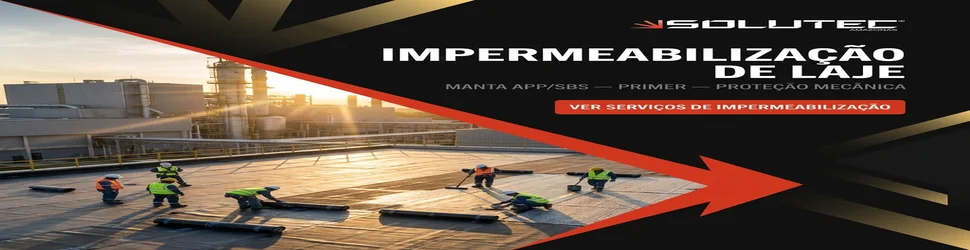 Serviços de impermeabilização de laje Solutec AM