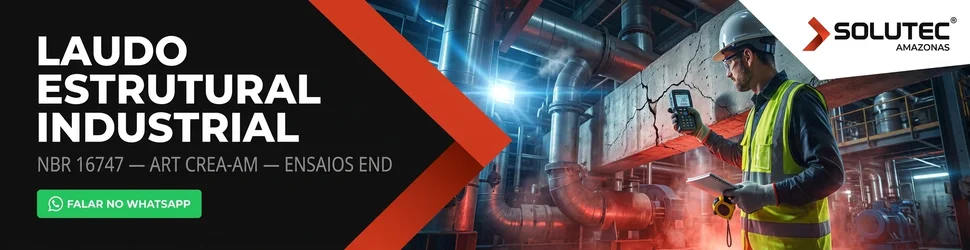 Laudo estrutural industrial Solutec AM com ART CREA-AM