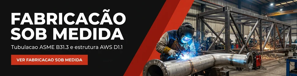 Fabricação Sob Medida com ASME B31.3 e AWS D1.1 - Solutec AM